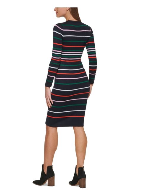 Vince Camuto Striped Sweater Dress