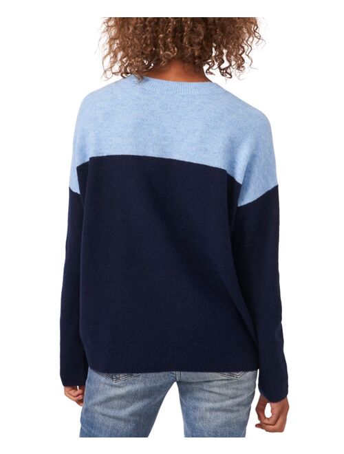 Vince Camuto Extended Shoulder Color-Blocked Sweater