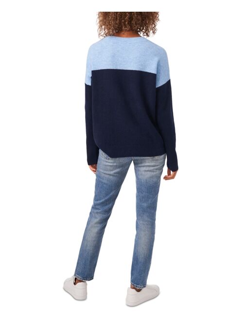 Vince Camuto Extended Shoulder Color-Blocked Sweater