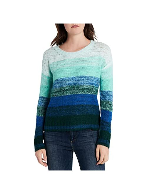 Vince Camuto Womens Ombre Colorblock Pullover Sweater