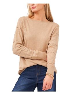 Studded Sleeve Sweater