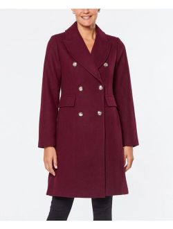 Double Breasted Coat with Notch Collar