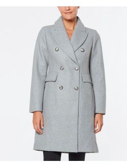 Double Breasted Coat with Notch Collar