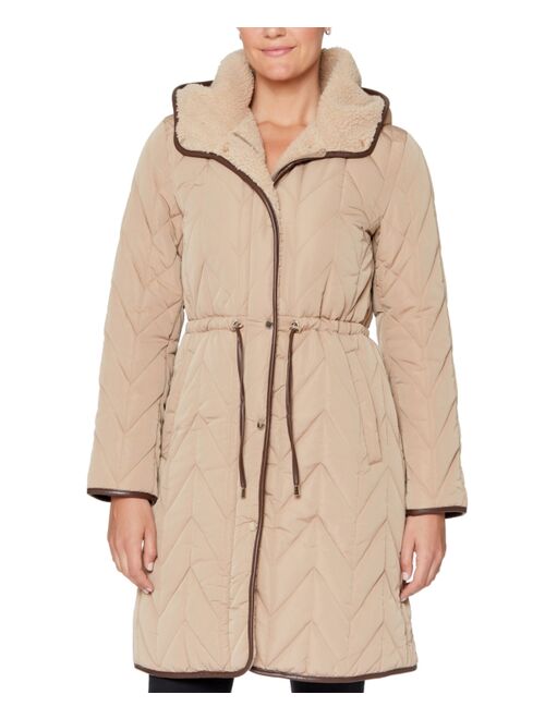 Vince Camuto Women's Hooded Quilted Coat, Created for Macy's