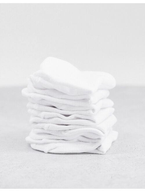 Only & Sons 7-pack invisible socks in white