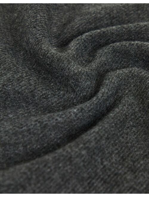 Only & Sons fringed scarf in gray