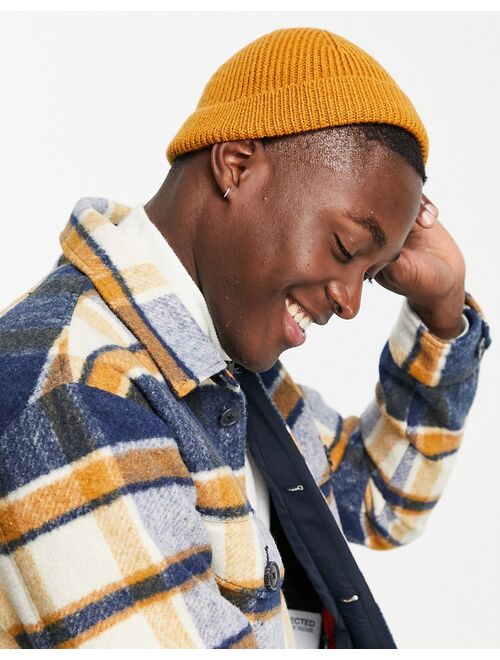 Only & Sons fisherman beanie in yellow