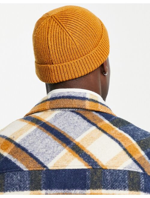 Only & Sons fisherman beanie in yellow