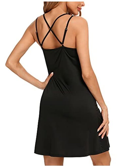 LOLLO VITA Night Gown for Ladies Sexy Sleepwear Babydoll Lingerie Dress Chemise Nightgowns Nighties Full Slip Dress