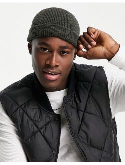 fisherman beanie in khaki