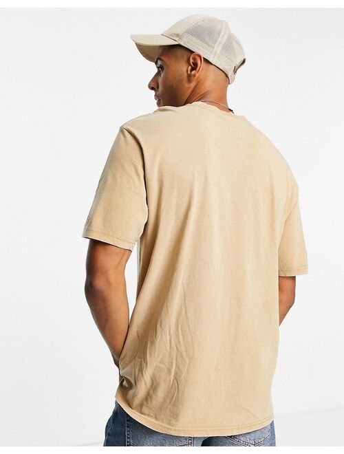 Only & Sons oversized t-shirt with NASA chest print in beige