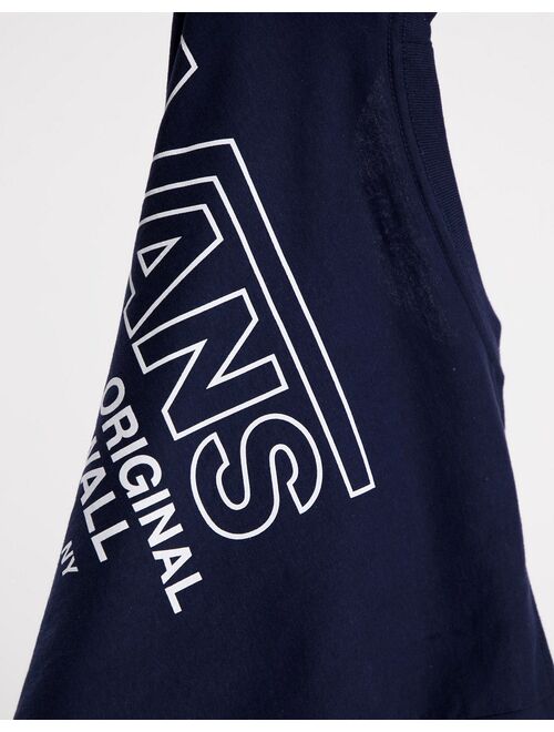 Vans Sequence back print t-shirt in navy