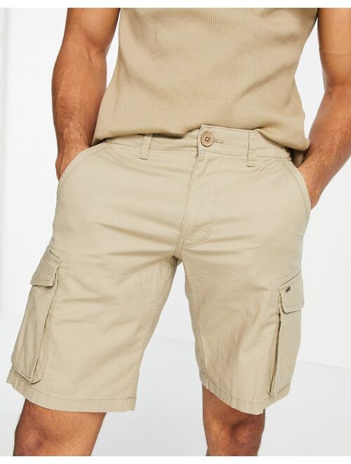 Only & Sons cargo shorts in tan