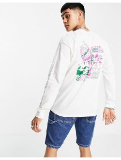Sights long sleeve t-shirt in white