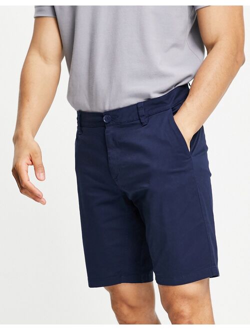 Only & Sons chino shorts in navy