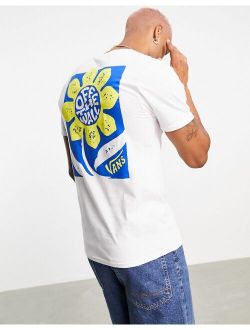 Flower Daze back print t-shirt in white