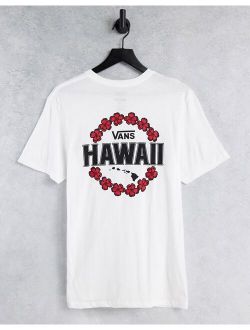 Hawaii back print t-shirt in white