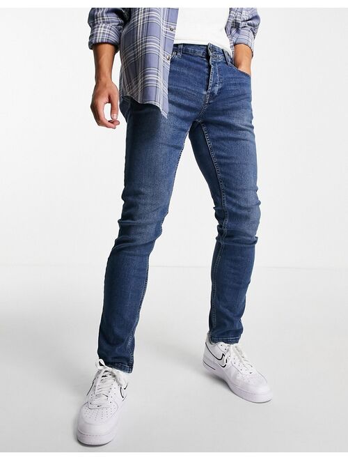Only & Sons slim fit jeans in dark blue