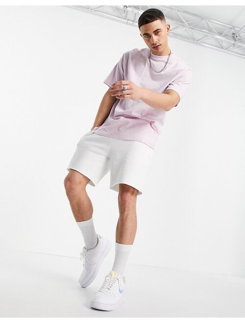 Only & Sons oversized t-shirt with back print in pink
