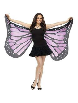 Big Girl's 6/in Butterfly Adlt Wings Childrens Costume, Multi, Standard