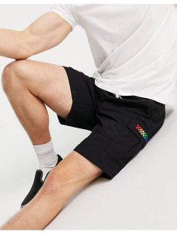Pride cargo shorts in black