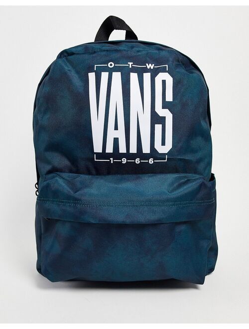 Vans Old Skool IIII backpack in blue tie dye