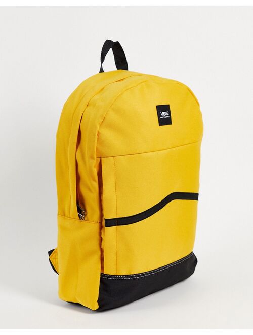 Vans Construct Skool backpack in yellow