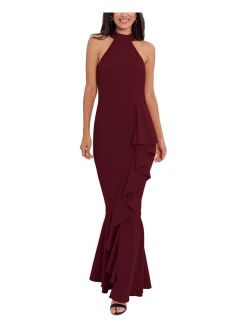 Mock-Neck Gown