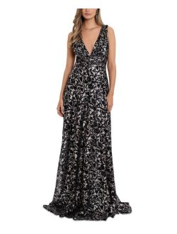 Floral-Lace Gown