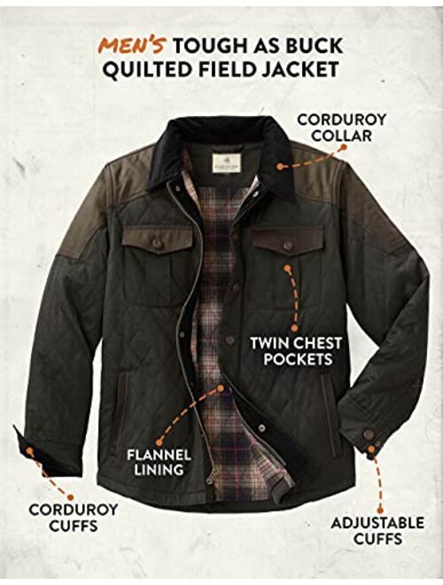 Legendary Whitetails Men's Tough as Buck Quilted Field Jacket