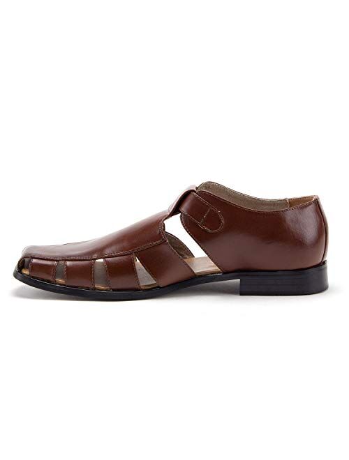 Jazamé Men's 44390 Formal Slip On Closed Toe Fisherman Dress Sandals Summer Shoes
