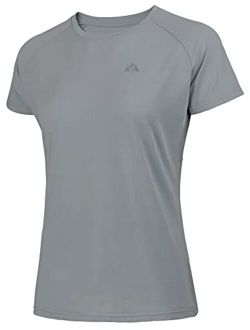 Women's Short Sleeve Shirt Sun Protection SPF Lightweight Quick Dry T-Shirts Workout Hiking Running
