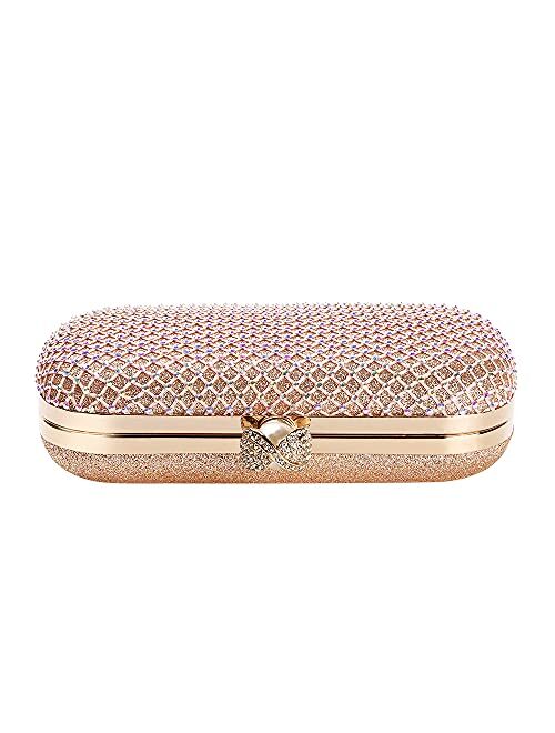 Mulian LilY Glitter Clutch Purse For Women Sparkly evening bags Prom Party Handbag