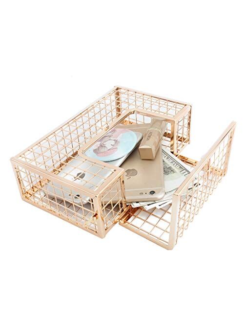 LETODE Women's Elegant Chain Cross-body Bag Metal Hollow Cage Clutch