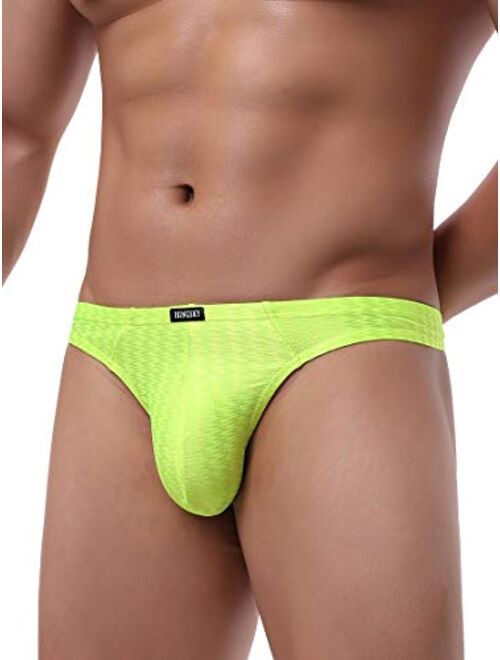 IKINGSKY Men's Shining Thong Underwear Soft Stretch T-Back Mens Underwear Sexy Low Rise Under Panties