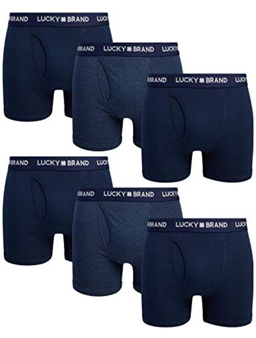 Lucky Brand Men's Cotton Boxer Briefs (6 Pack)