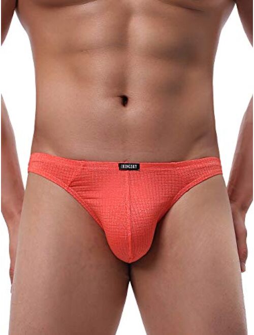 iKingsky Men's Stretch Thong Underwear Soft T-back Mens Under Panties