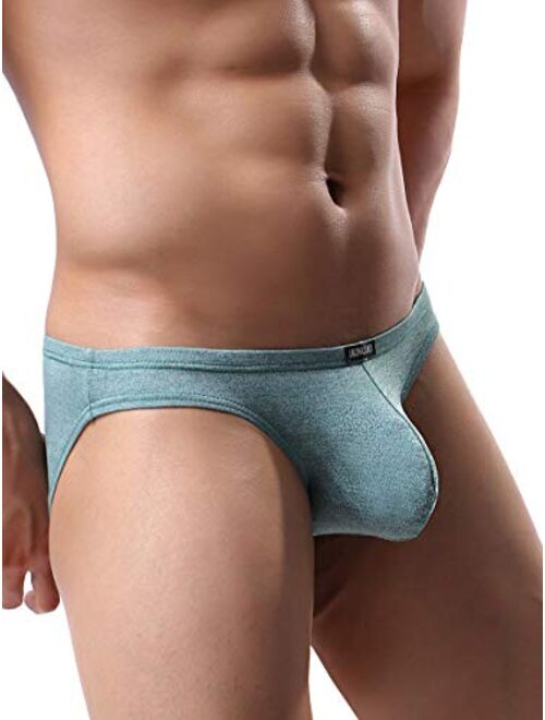 iKingsky Men's Pouch Bikini Underwear Sexy Low Rise Bulge Mens Briefs