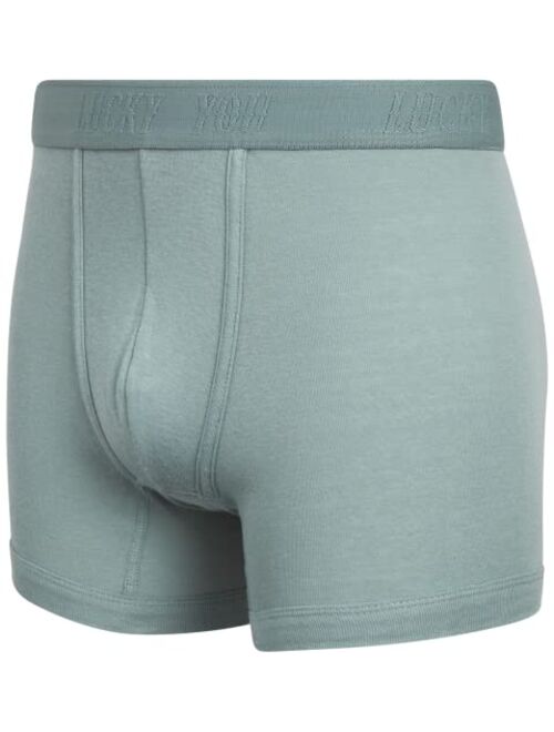 Lucky Brand Men's Super Soft Boxer Briefs (3 Pack), Size Small, Grey/Lead/Blue