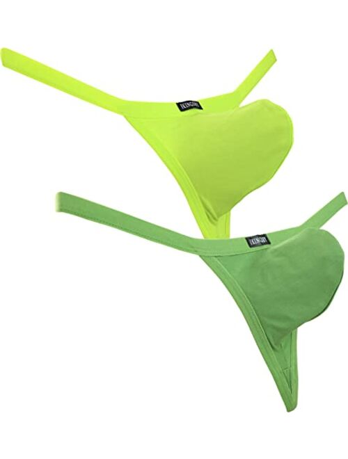 IKINGSKY Men's Modal G-String Underwear Sexy Pouch Y-Back Thong Panties