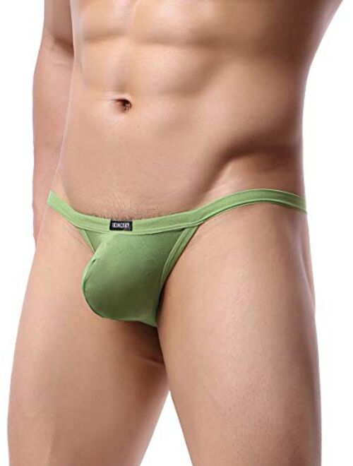 IKINGSKY Men's Modal G-String Underwear Sexy Pouch Y-Back Thong Panties