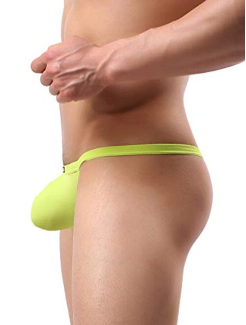 IKINGSKY Men's Modal G-String Underwear Sexy Pouch Y-Back Thong Panties