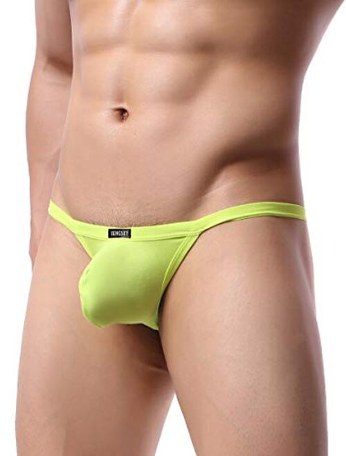 IKINGSKY Men's Modal G-String Underwear Sexy Pouch Y-Back Thong Panties
