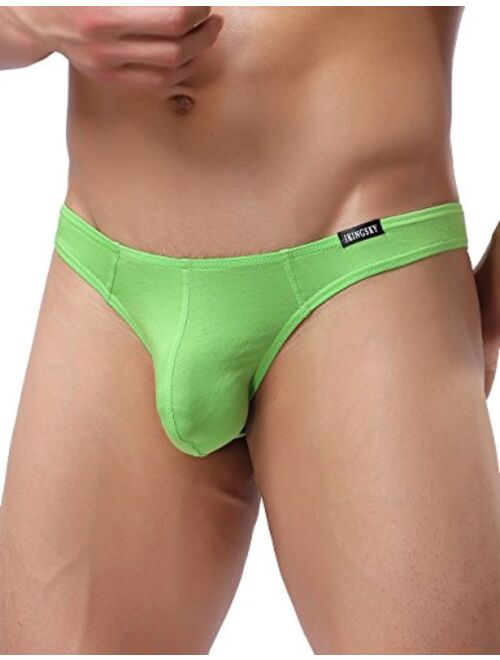iKingsky Men's Everyday Basic Modal Thong Underwear Sexy No Show T-back Under Panties