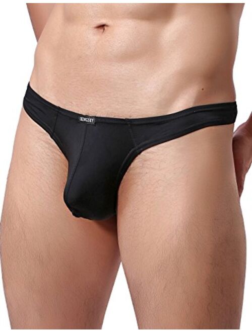 IKINGSKY Men's Low Rise Bulge Thong Sexy Mens Underwear Soft T-Back Under Panties for Men