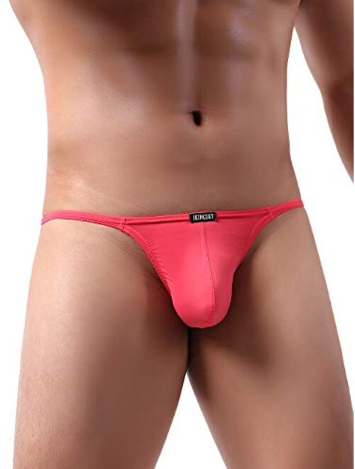 iKingsky Men's G-String Underwear Sexy Low Rise Bulge Y-back Thong Underwear