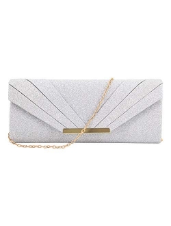 Naimo Womens Sparkle Paillette Clutch Bag Evening Bag Purse for Party Cocktail Wedding Elegance Envelope Purse Wallet Bag