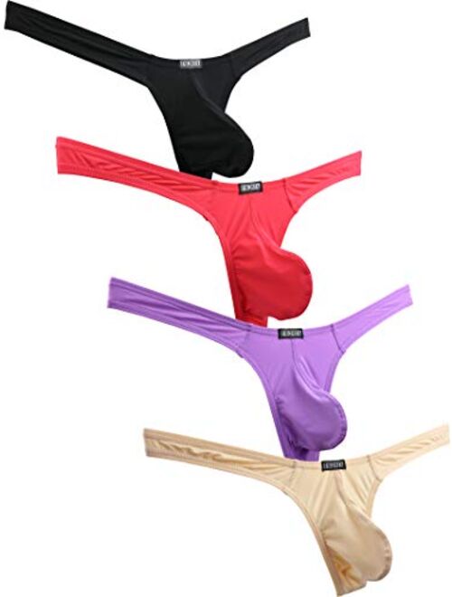 Buy IKINGSKY Men's Pouch Thong Underwear Sexy T-Back Mens Under Panties ...