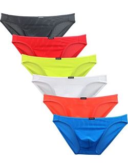 Men's Seamless Front Pouch Bikini Underwear Sexy Low Rise Breathable Men Tagless Briefs Underwear
