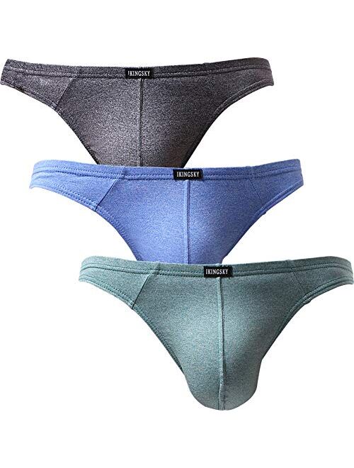 Buy IKINGSKY Men's Thong Underwear Soft Stretch T-Back Mens Underwear ...